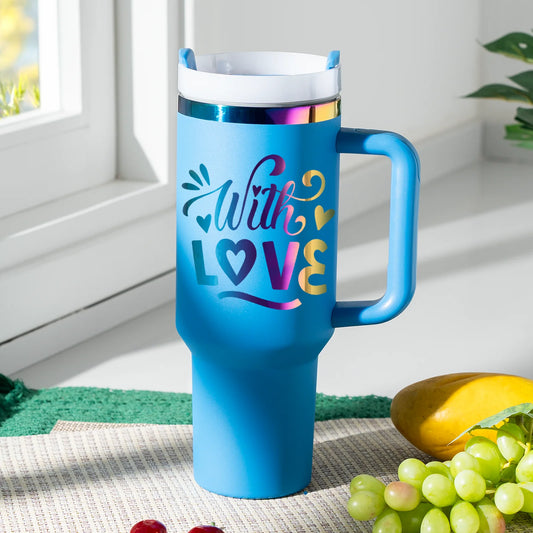 Deep Blue Stainless Steel Tumbler 40oz)