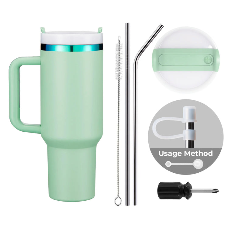 Green Stainless Steel Tumbler (40oz)