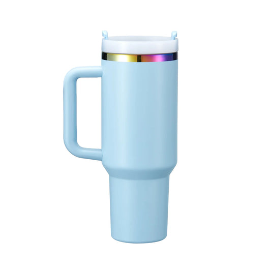 Pastel Blue Stainless Steel Tumbler (40oz)