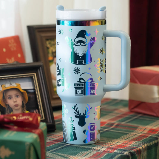 Pastel Blue Stainless Steel Tumbler (40oz)